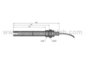 SONDA DE CONDUTIVIDADE - 0,01 a 20mS/cm